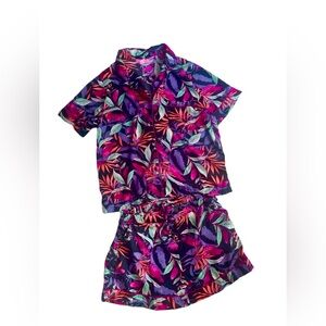 ISSAC MIZRAHI Sleepwear set Women’s size medium color floral!